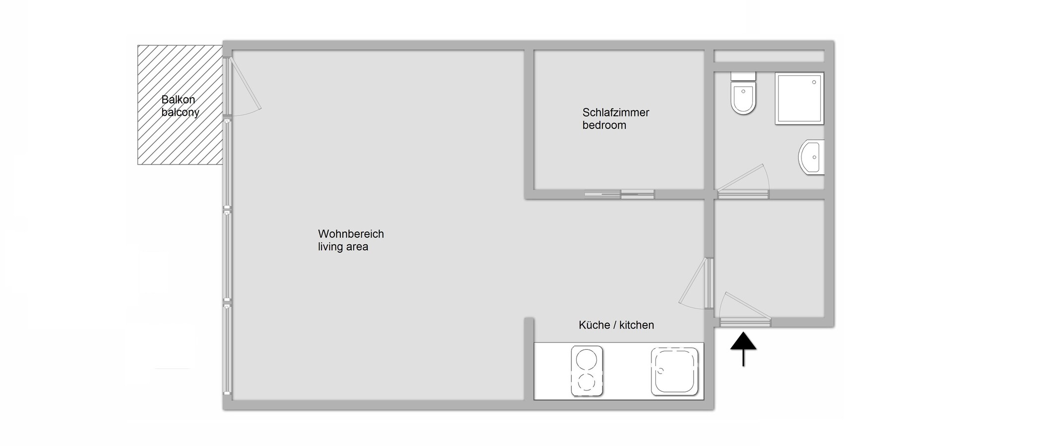 appartement München Milbertshofen 01 plan d'étage 11407