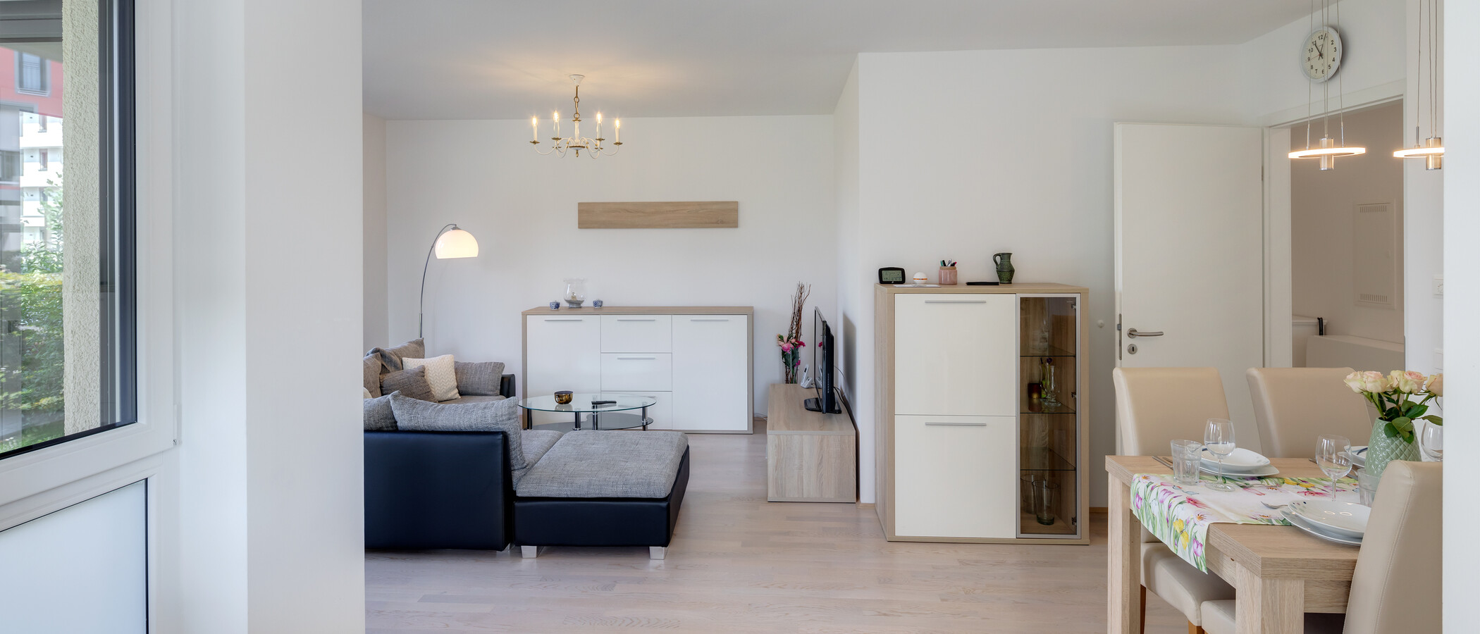 appartement avec jardin München Neuaubing 04 pièce à vivre 11442
