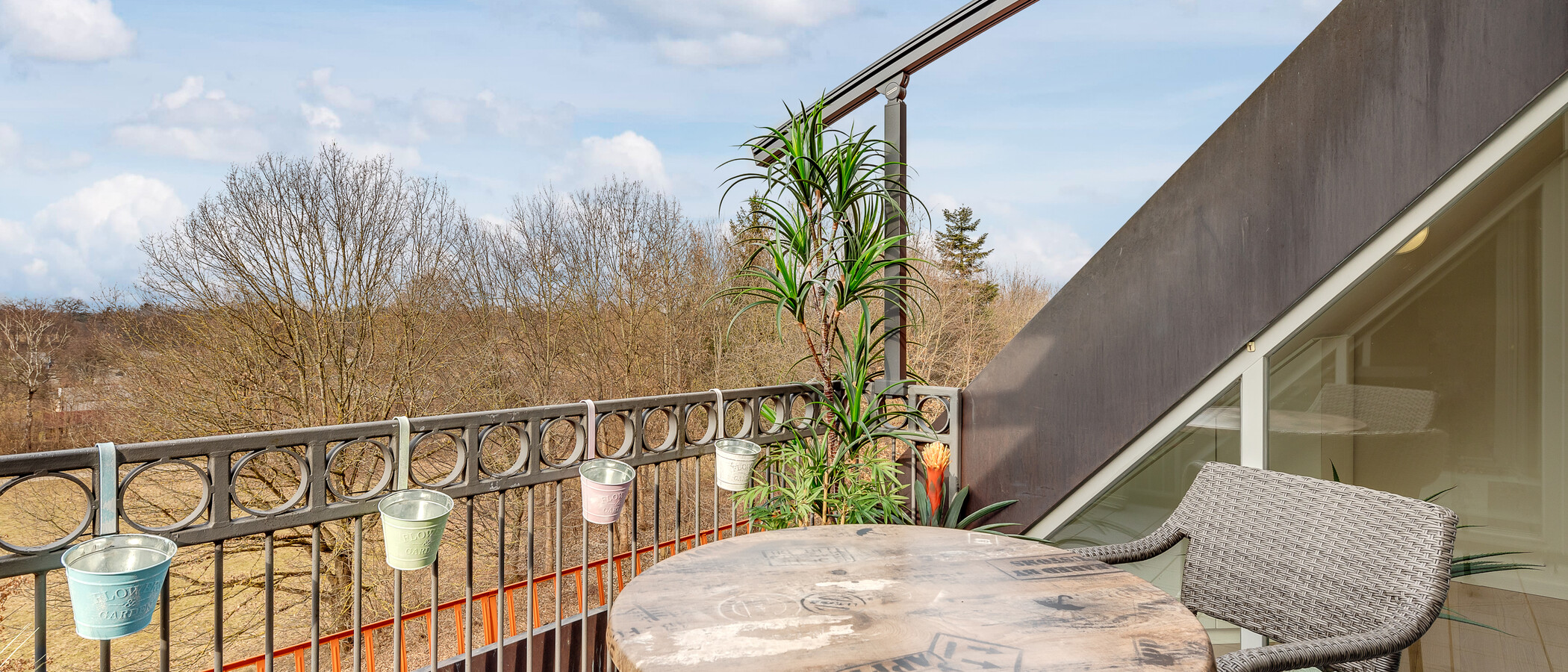 appartement avec mezzanine München Moosach 02 balcon 11448