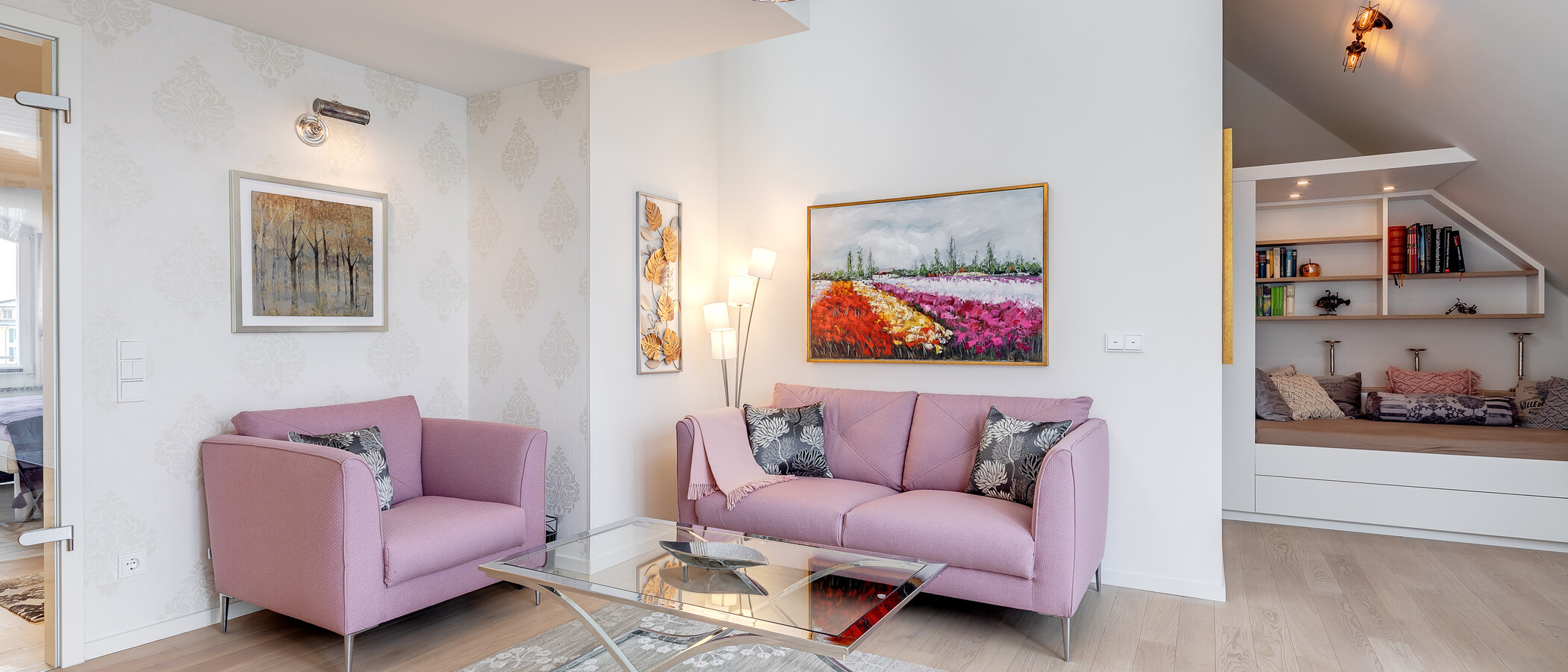 appartement avec mezzanine München Moosach 05 pièce à vivre 11448