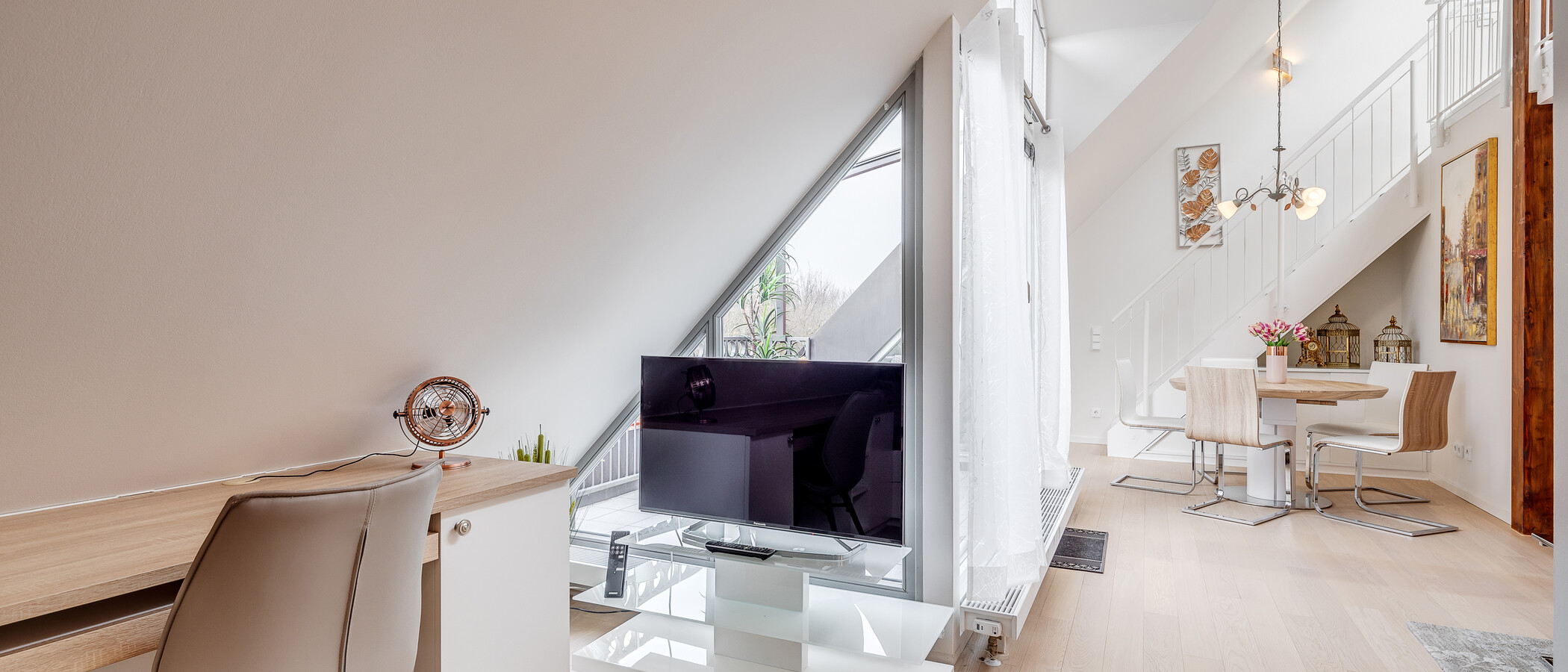 appartement avec mezzanine München Moosach 06 pièce à vivre 11448