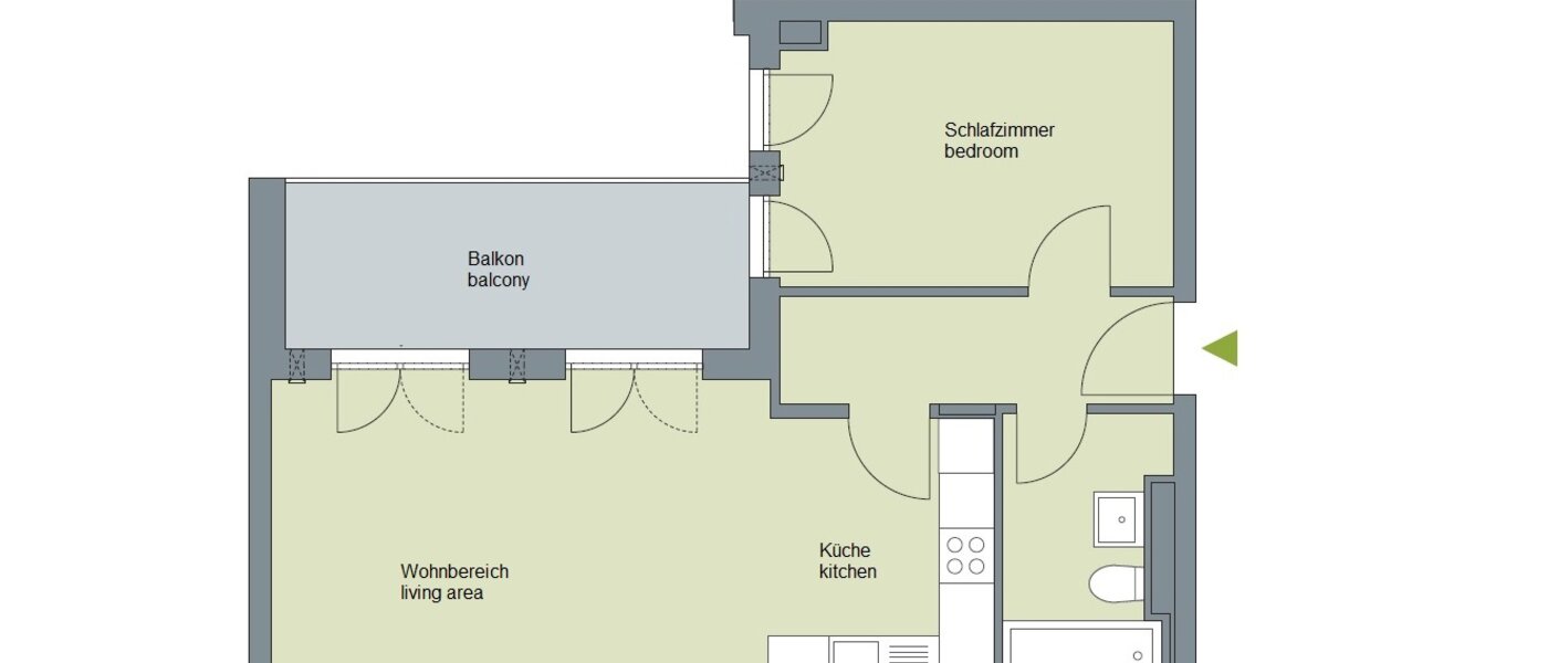 appartement München Riem 01 plan d'étage 11494