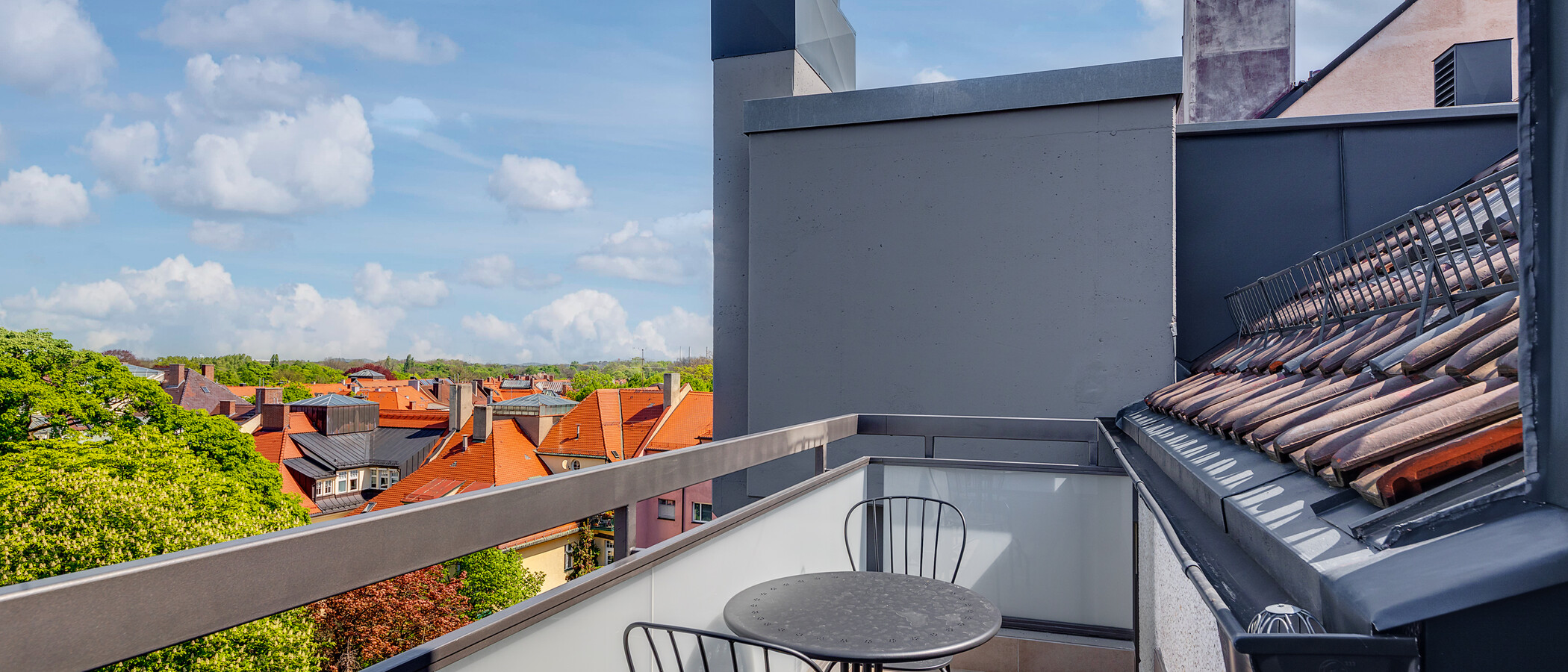 appartement München Altbogenhausen 01 terrasse sur le toit 11531