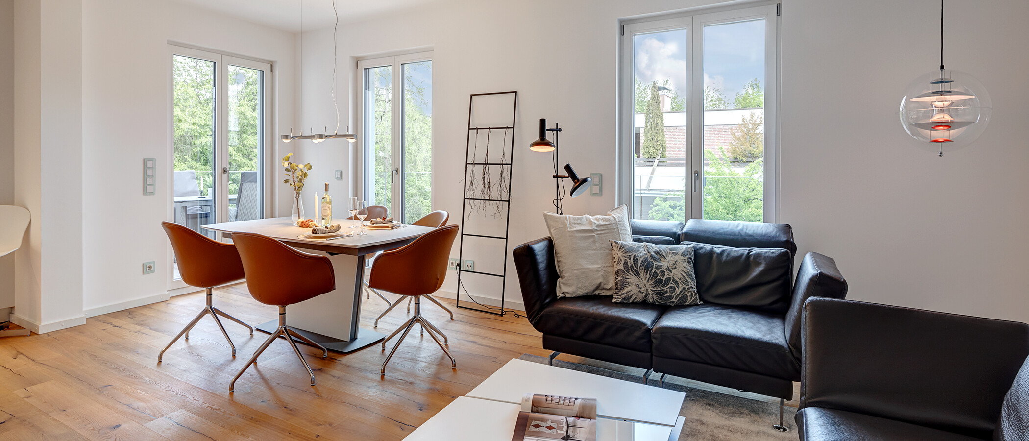 appartement München Nymphenburg 02 pièce à vivre 11535