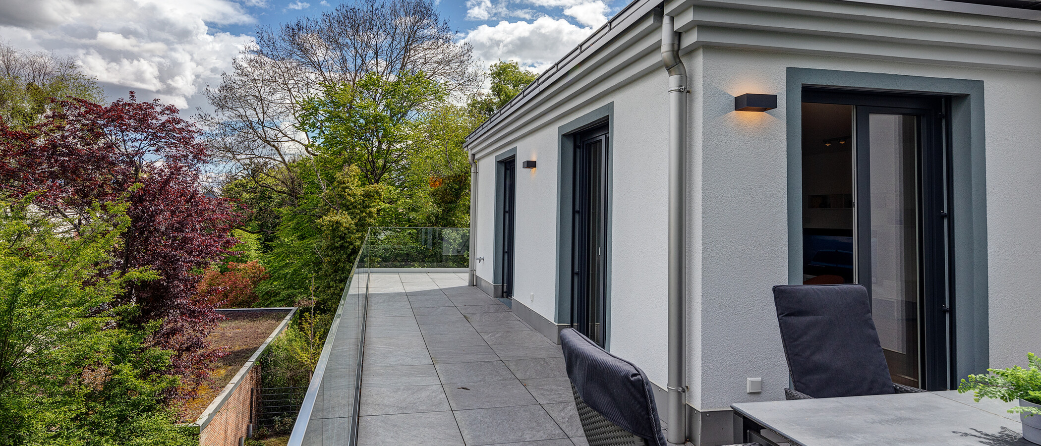 appartement München Nymphenburg 02 terrasse sur le toit 11535
