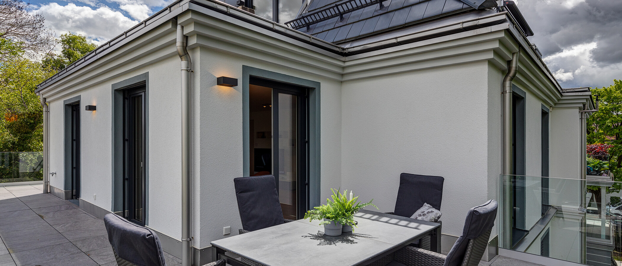appartement München Nymphenburg 05 terrasse sur le toit 11535