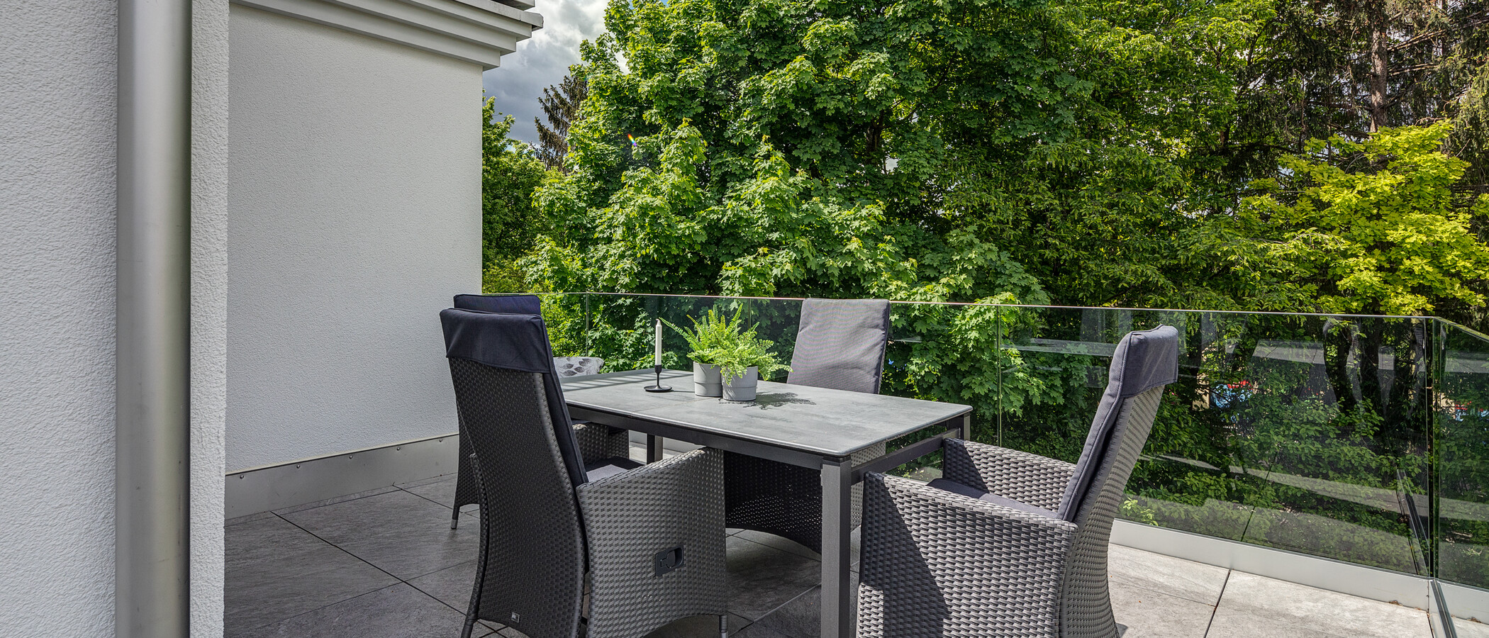 appartement München Nymphenburg 06 terrasse sur le toit 11535