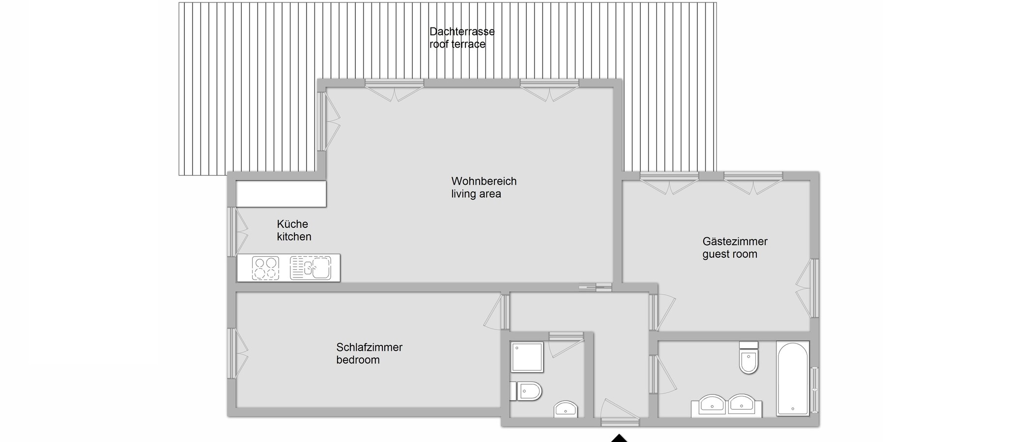 appartement München Nymphenburg 01 plan d'étage 11535