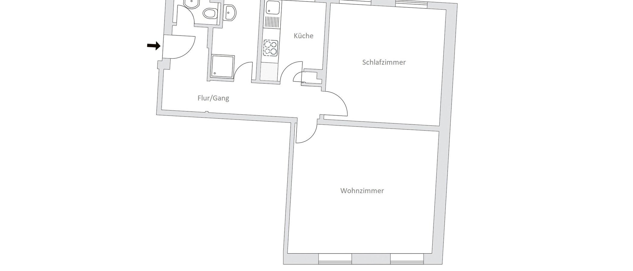 appartement München Lehel 01 plan d'étage 11536