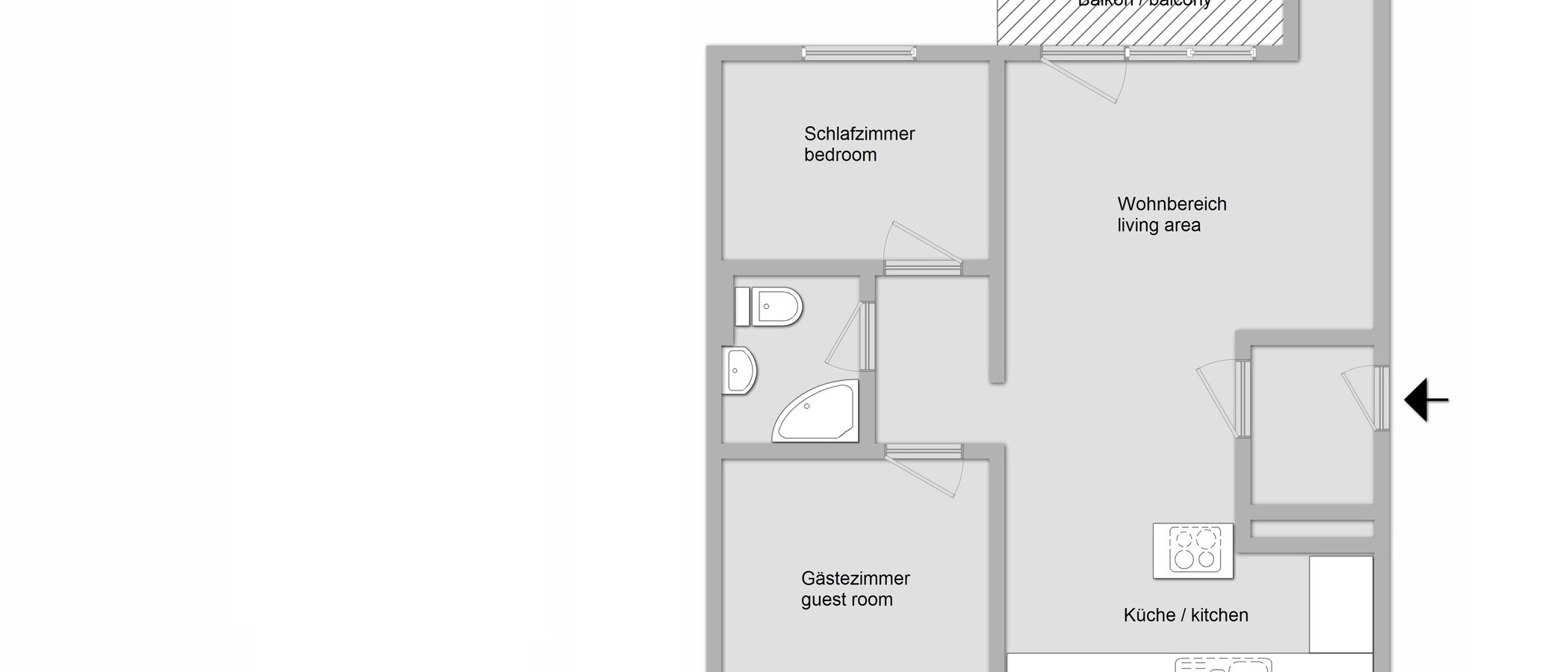 appartement München Milbertshofen 01 plan d'étage 11553