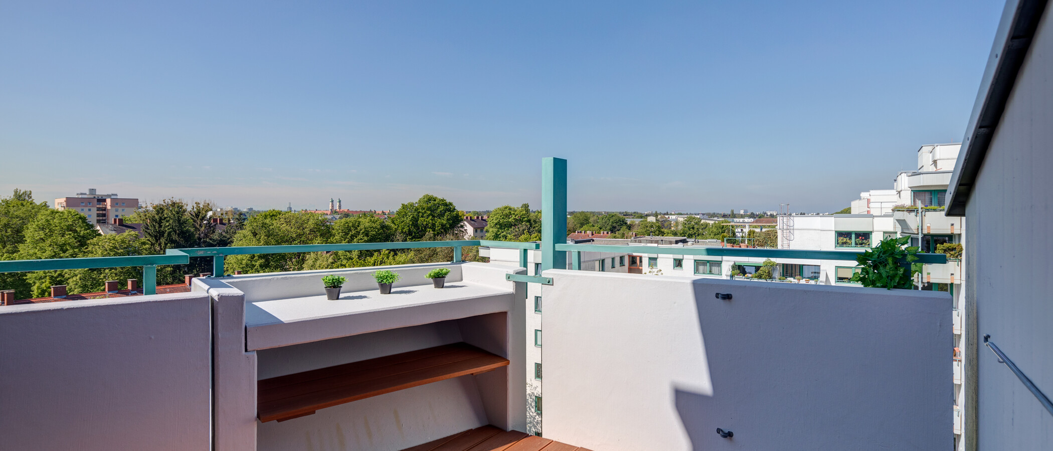 appartement München Sendling-Westpark 01 terrasse sur le toit 11577