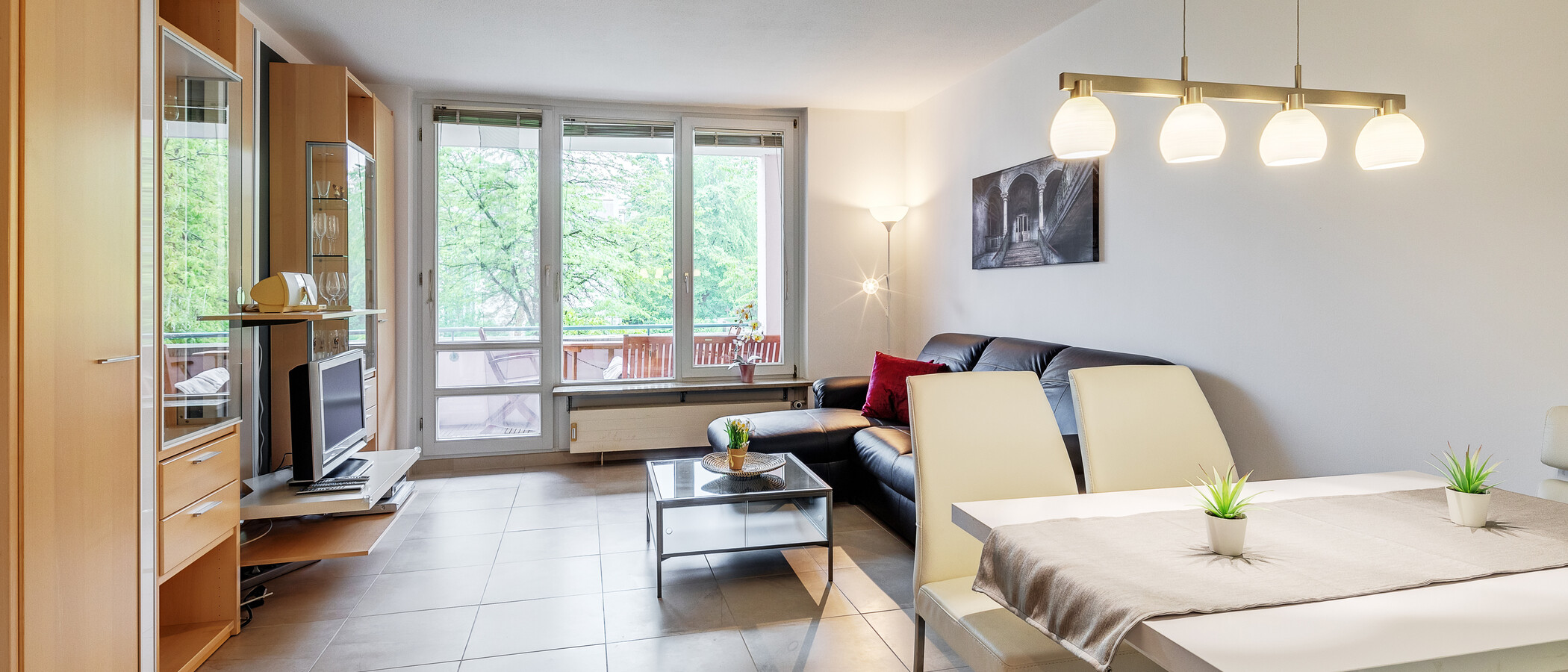 appartement München Oberföhring 01 pièce à vivre 11585