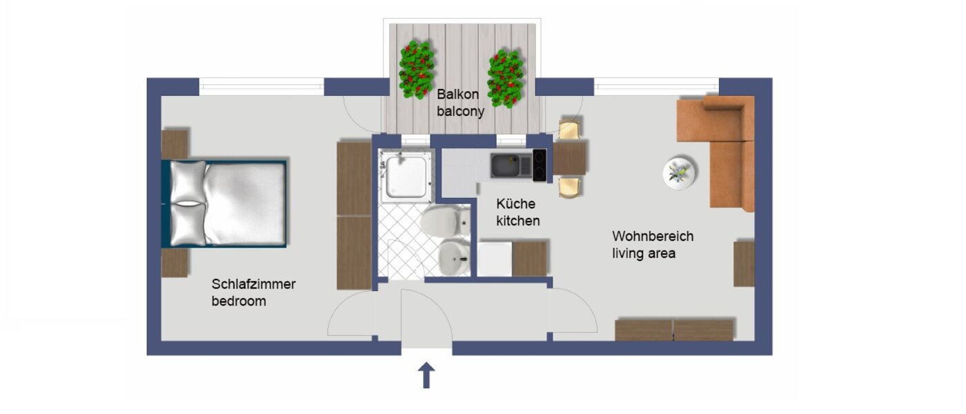 appartement München Thalkirchen 01 plan d'étage 11596
