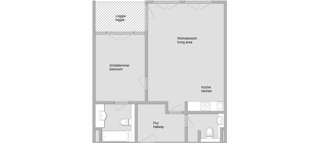 appartement München Maxvorstadt 01 plan d'étage 11609
