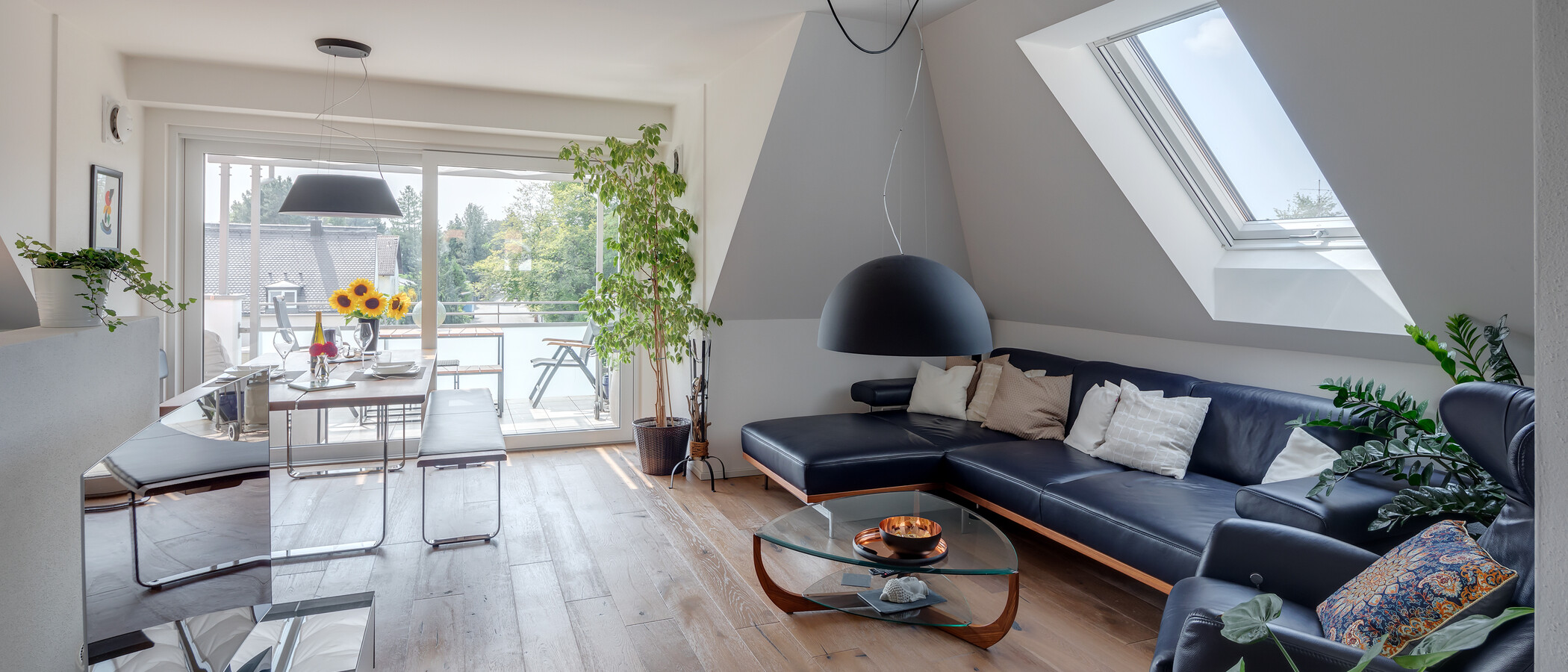 appartement sous les toits München Großhadern 01 pièce à vivre 11784
