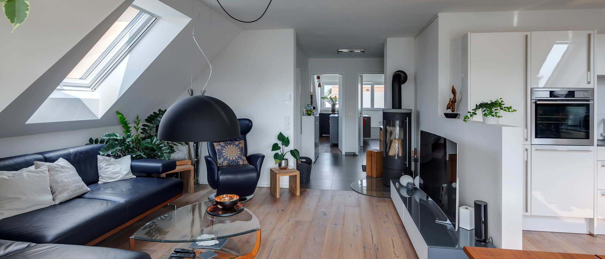 appartement sous les toits München Großhadern 03 pièce à vivre 11784