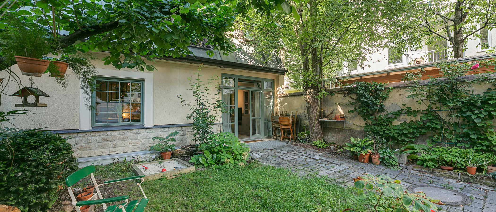 appartement style maisonnette München Westend 02 jardin 11814