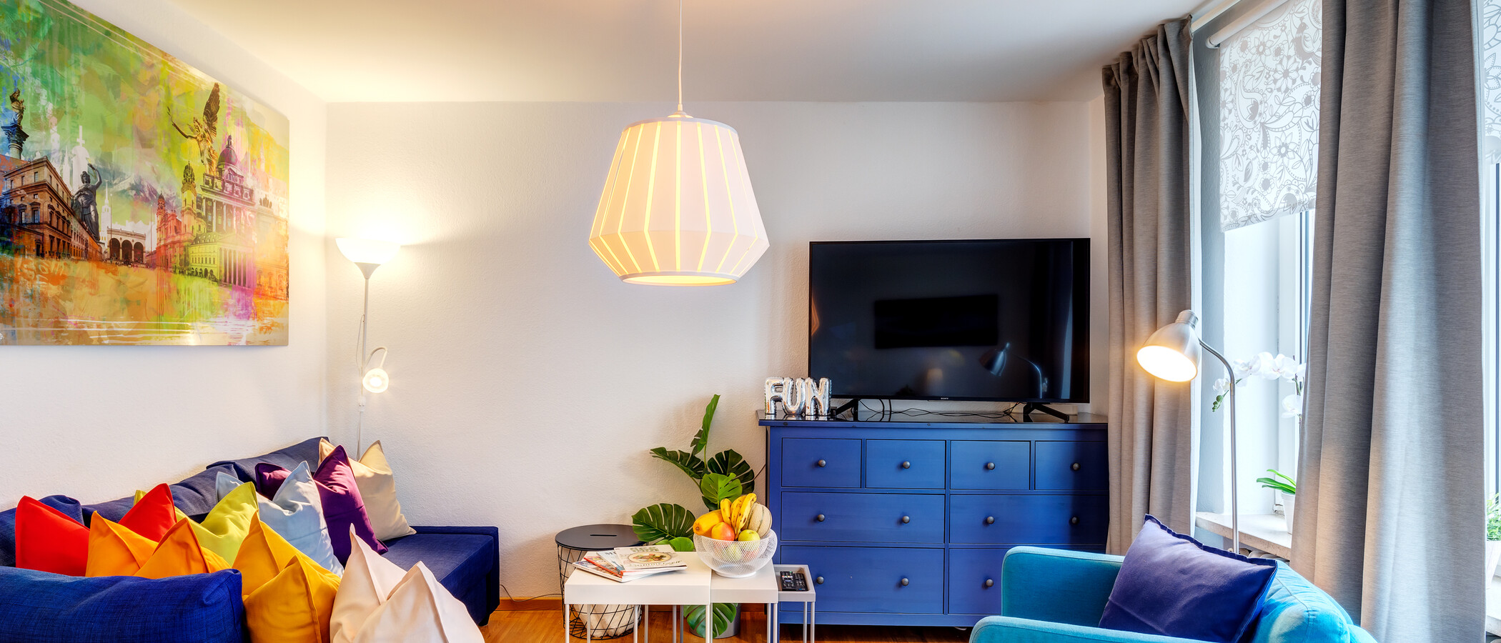 appartement München Lehel 02 pièce à vivre 11889
