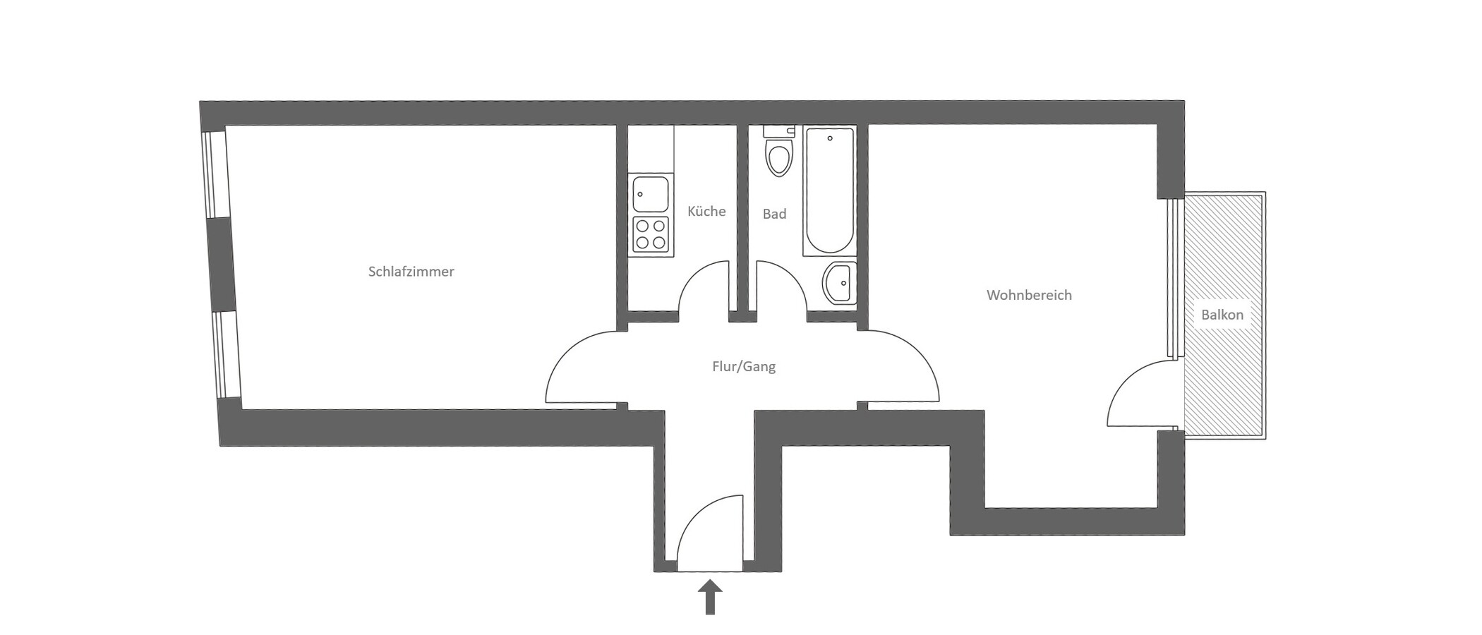 appartement München Lehel 01 plan d'étage 11889