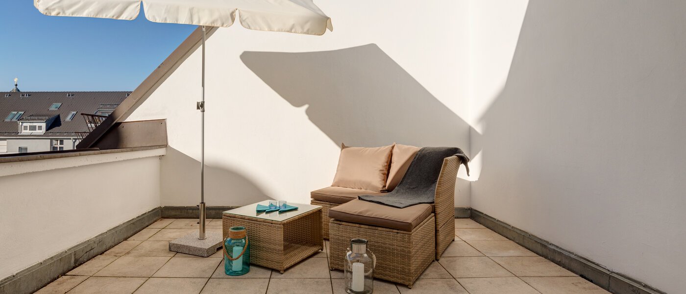 appartement sous les toits München Obergiesing 01 terrasse sur le toit 11915