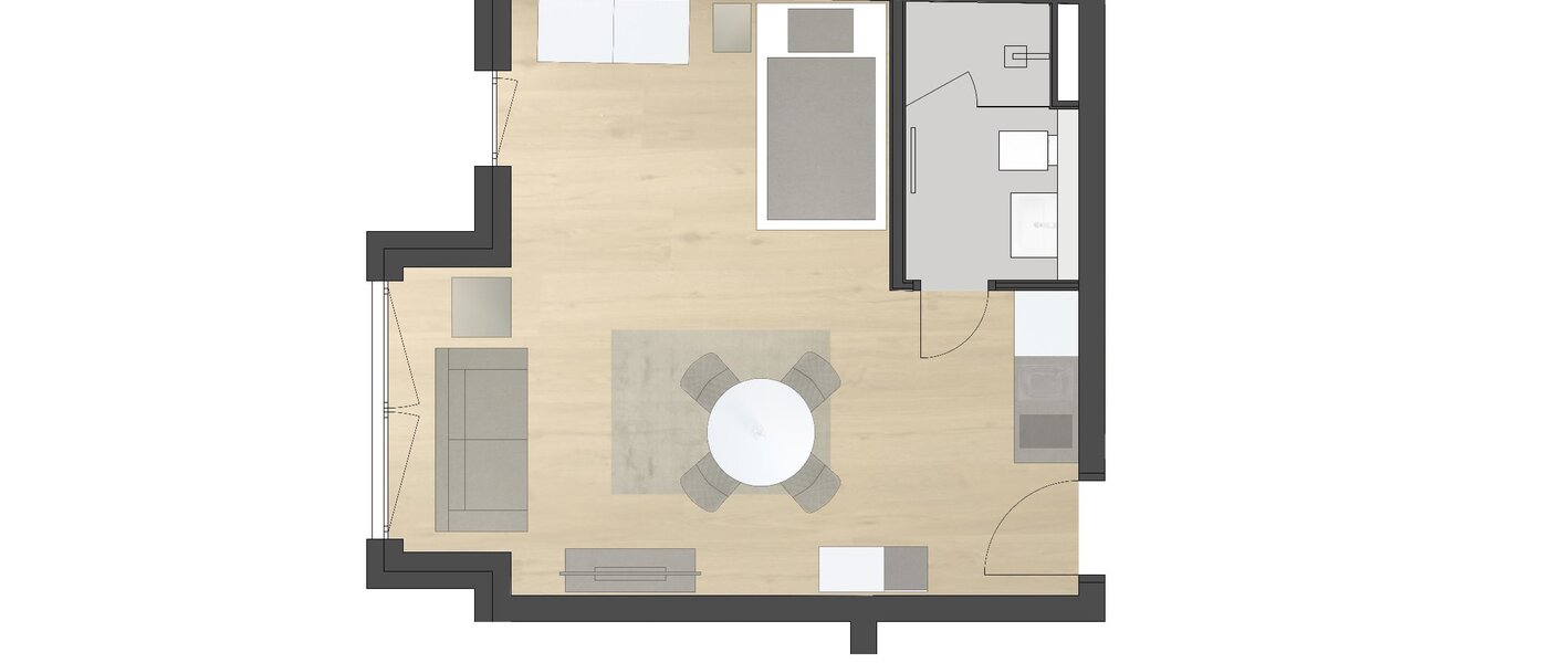 studio München Milbertshofen 01 plan d'étage 11965