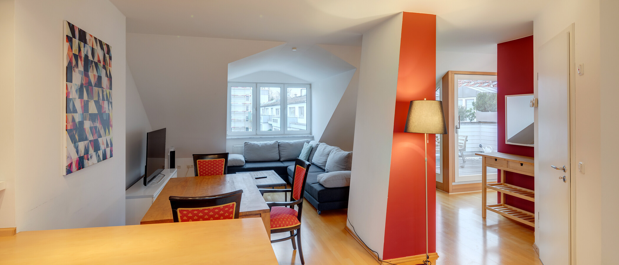 appartement München Milbertshofen 01 pièce à vivre 11984