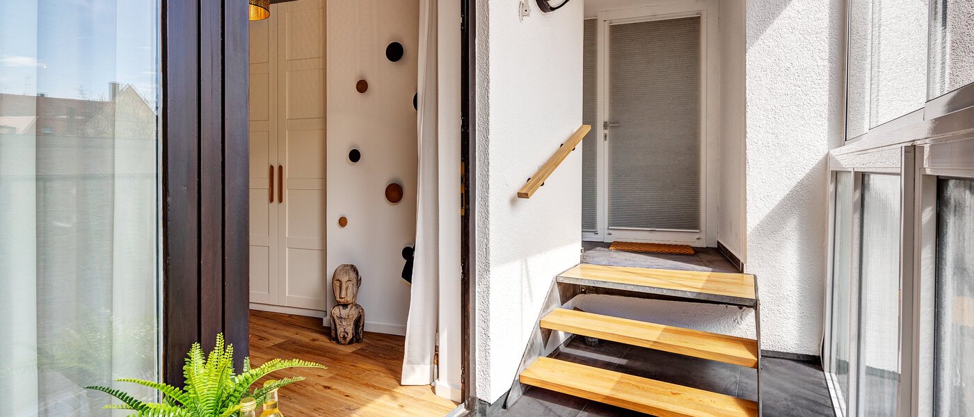 appartement sous les toits München Lehel 02 balcon 12257