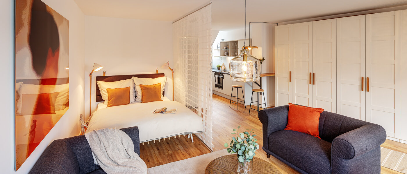 appartement sous les toits München Lehel 03 pièce à vivre 12257