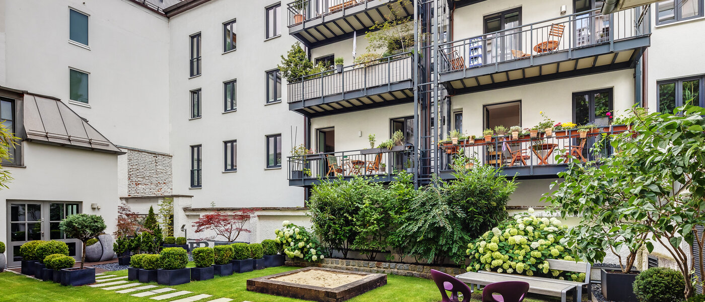 appartement München Gärtnerplatzviertel 01 jardin commun 12286