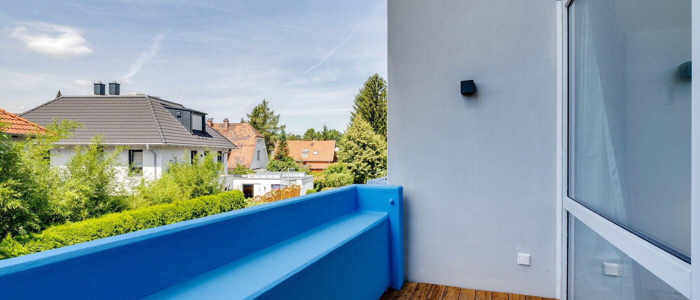 appartement style maisonnette München Moosach 01 balcon 12293