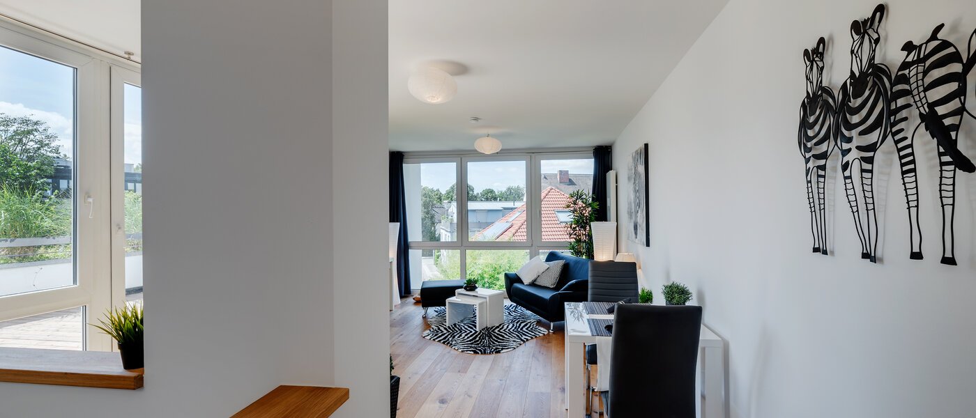 appartement style maisonnette München Moosach 04 pièce à vivre 12293