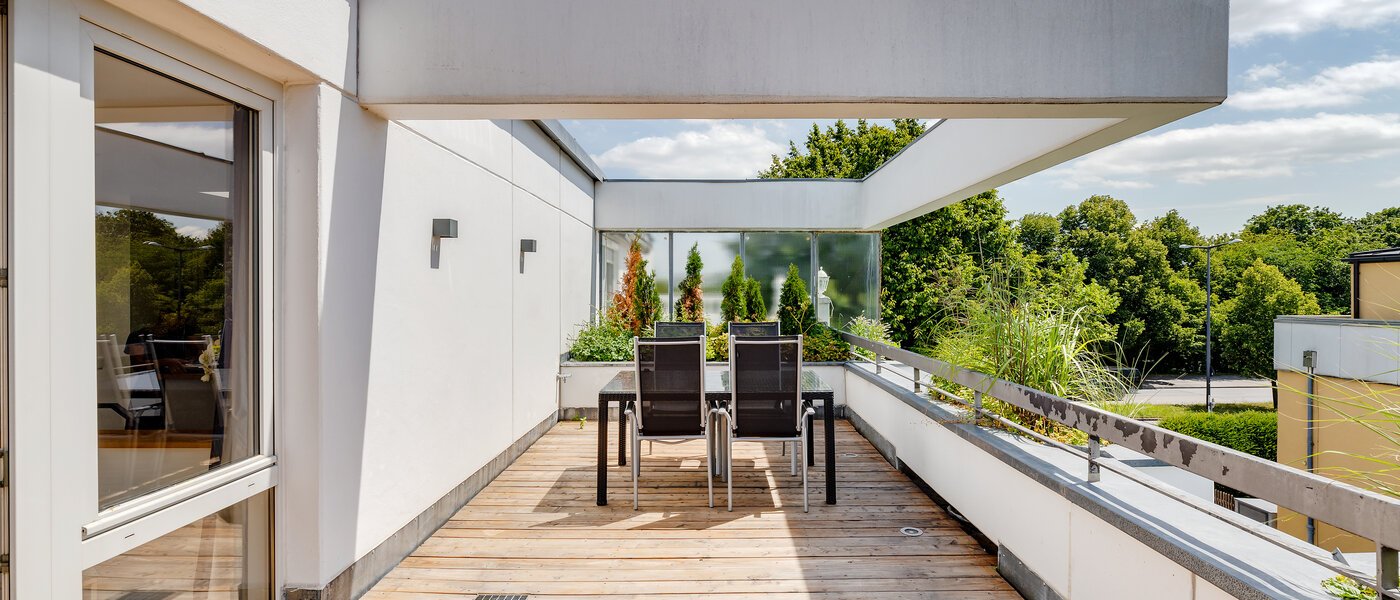 appartement style maisonnette München Moosach 02 terrasse sur le toit 12293