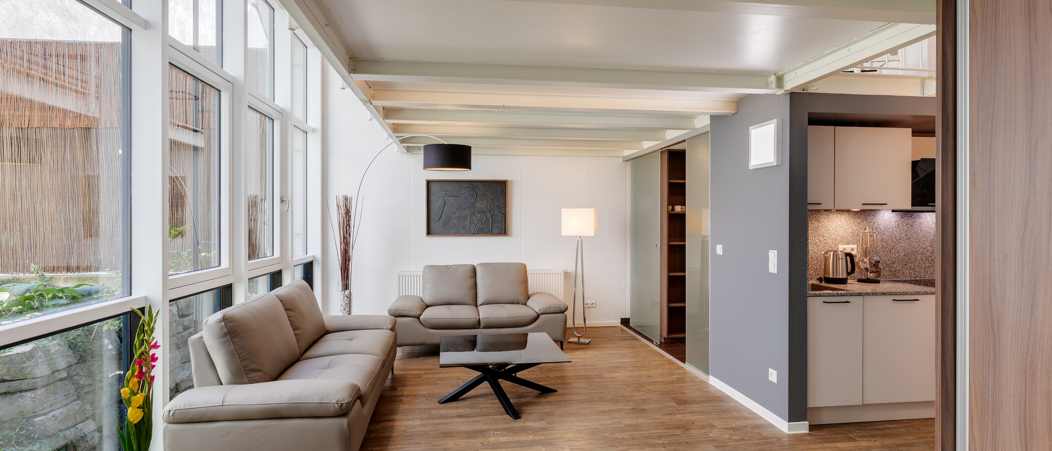 appartement avec mezzanine München Ludwigsvorstadt 01 pièce à vivre 12314