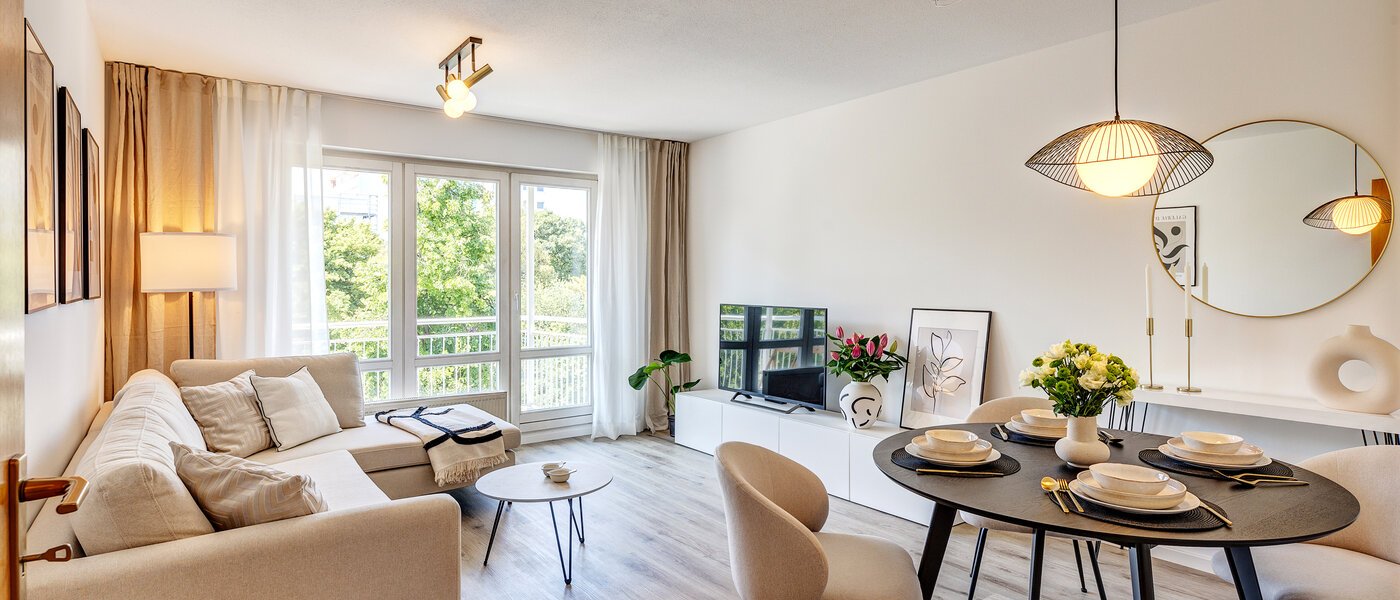 appartement München Moosach 01 pièce à vivre 12317