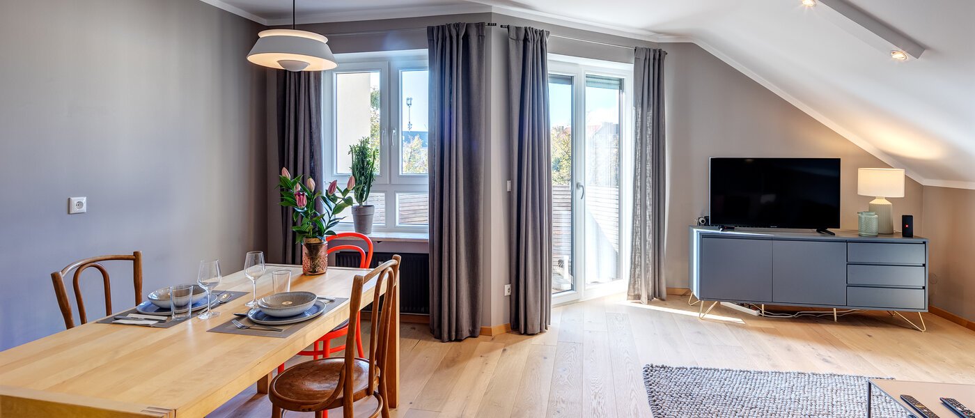 appartement sous les toits München Obergiesing 04 pièce à vivre 12328