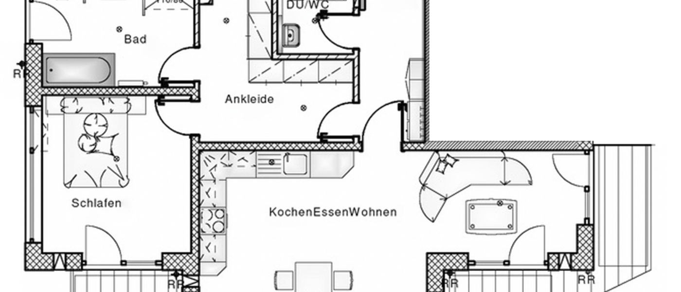 appartement München Pasing 01 plan d'étage 12344