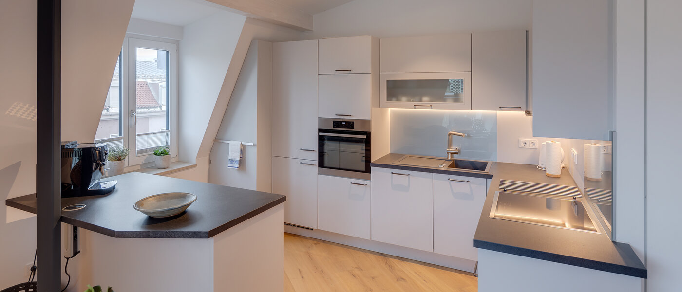 appartement sous les toits München Au 01 cuisine 12452