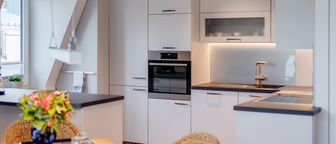 appartement sous les toits München Au 02 cuisine 12452