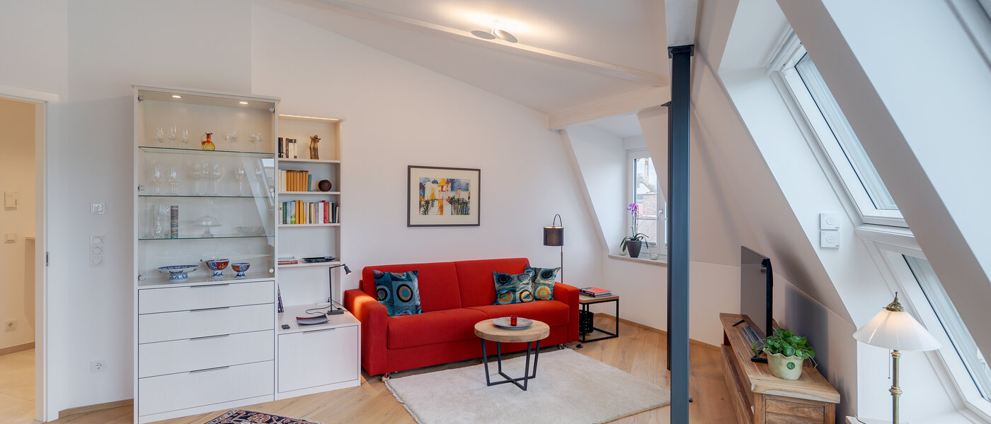 appartement sous les toits München Au 03 pièce à vivre 12452