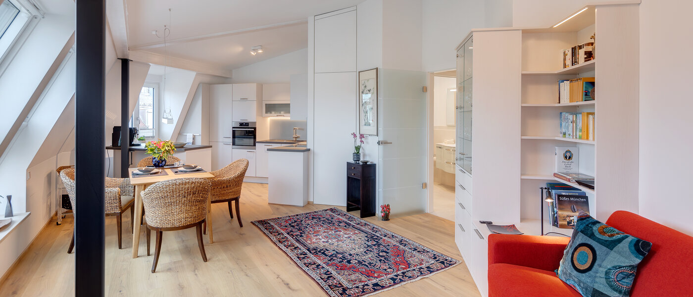 appartement sous les toits München Au 05 pièce à vivre 12452