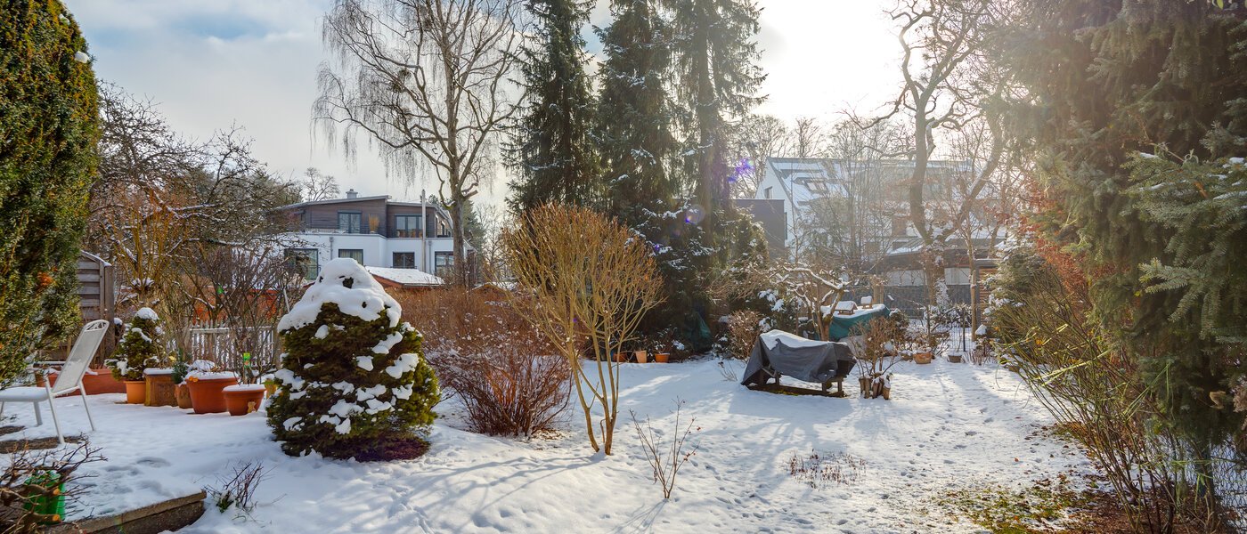dernière maison de la rangée de maisons mitoyennes München Obersendling 01 jardin 12456