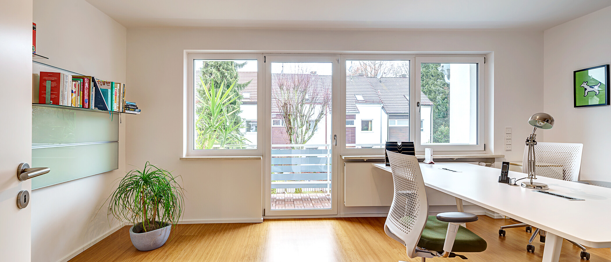 maison mitoyenne placée au milieu de la rangée Baldham Vaterstetten 02 bureau 12473