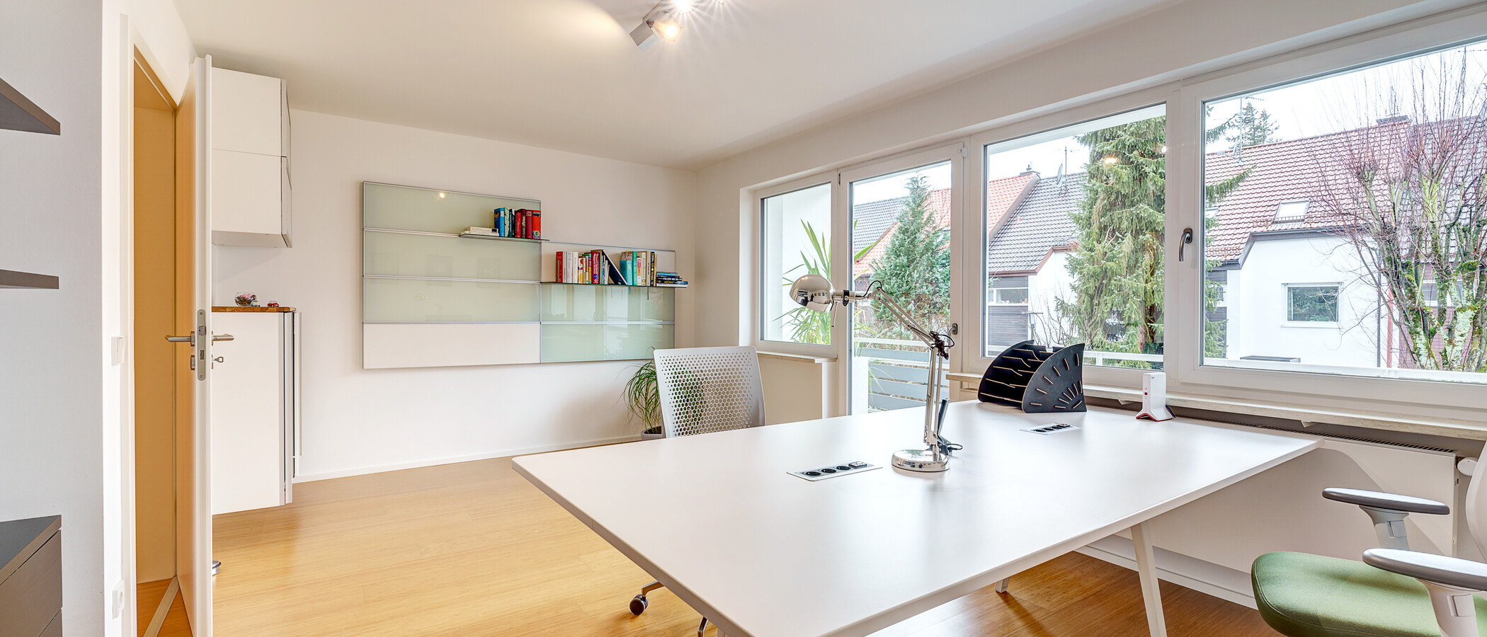 maison mitoyenne placée au milieu de la rangée Baldham Vaterstetten 03 bureau 12473