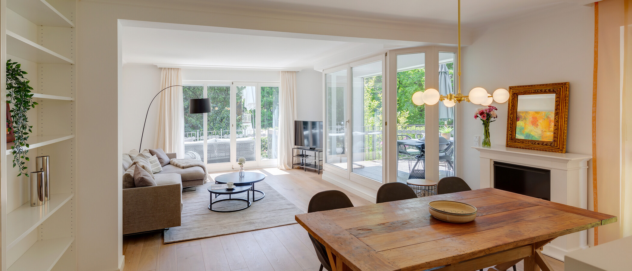 appartement München Nymphenburg-Gern 01 pièce à vivre 12482