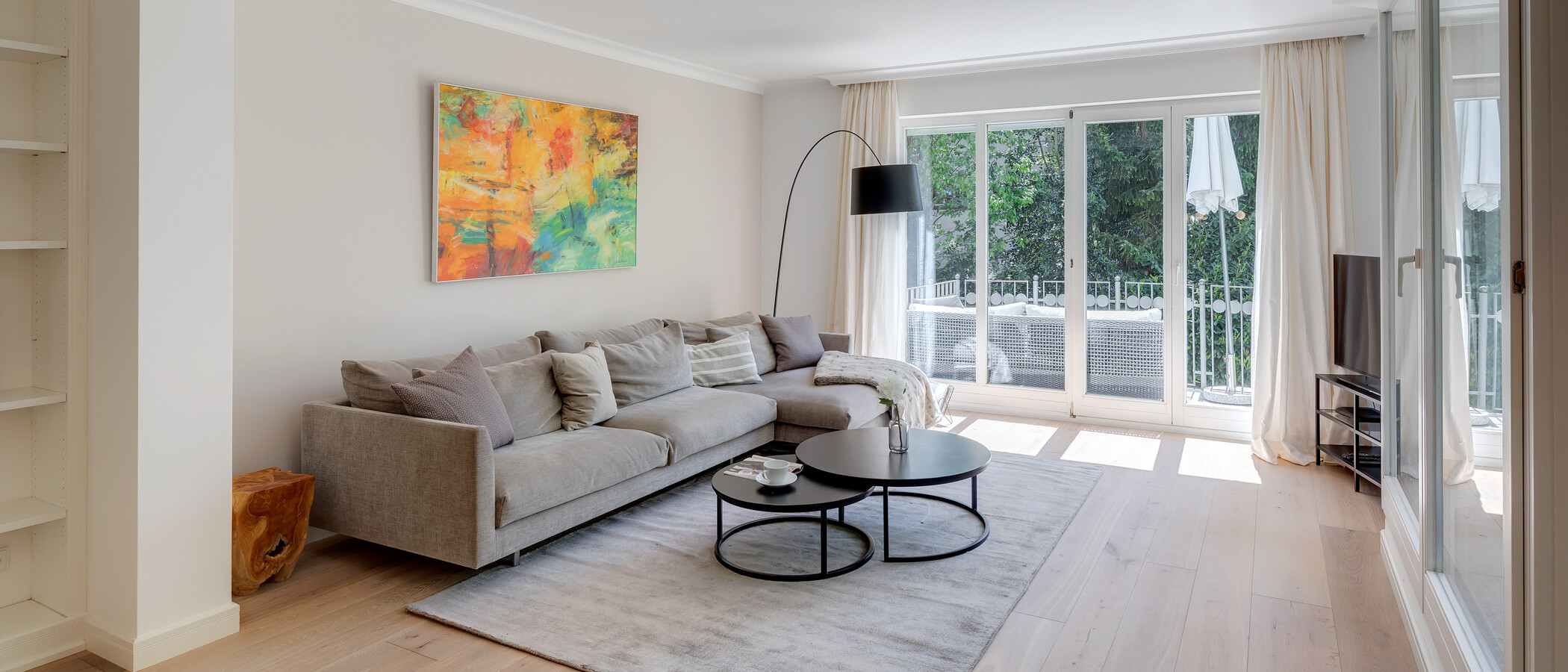 appartement München Nymphenburg-Gern 02 pièce à vivre 12482