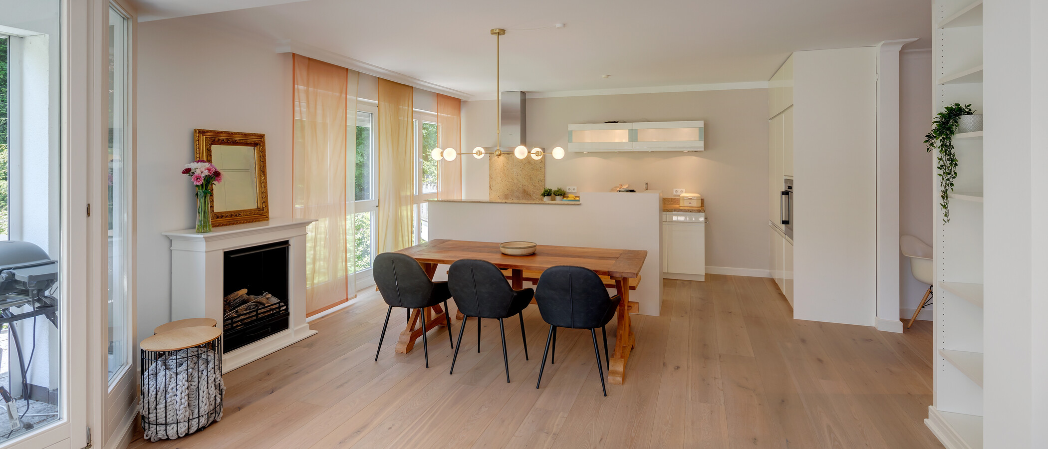 appartement München Nymphenburg-Gern 05 pièce à vivre 12482