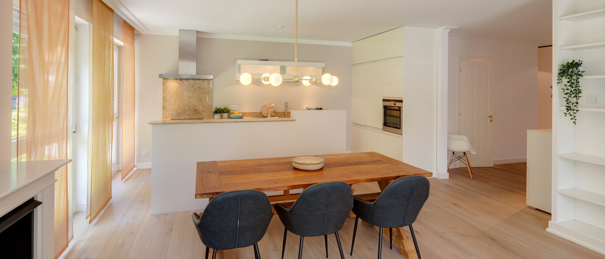 appartement München Nymphenburg-Gern 06 pièce à vivre 12482