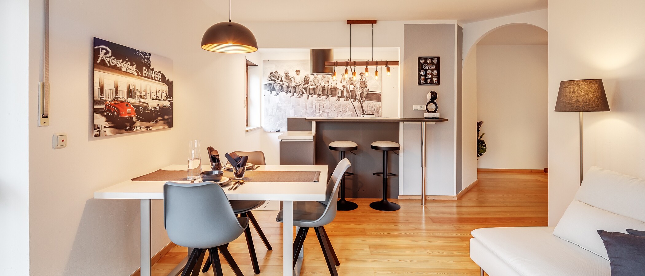 appartement style maisonnette München Milbertshofen 03 pièce à vivre 12485