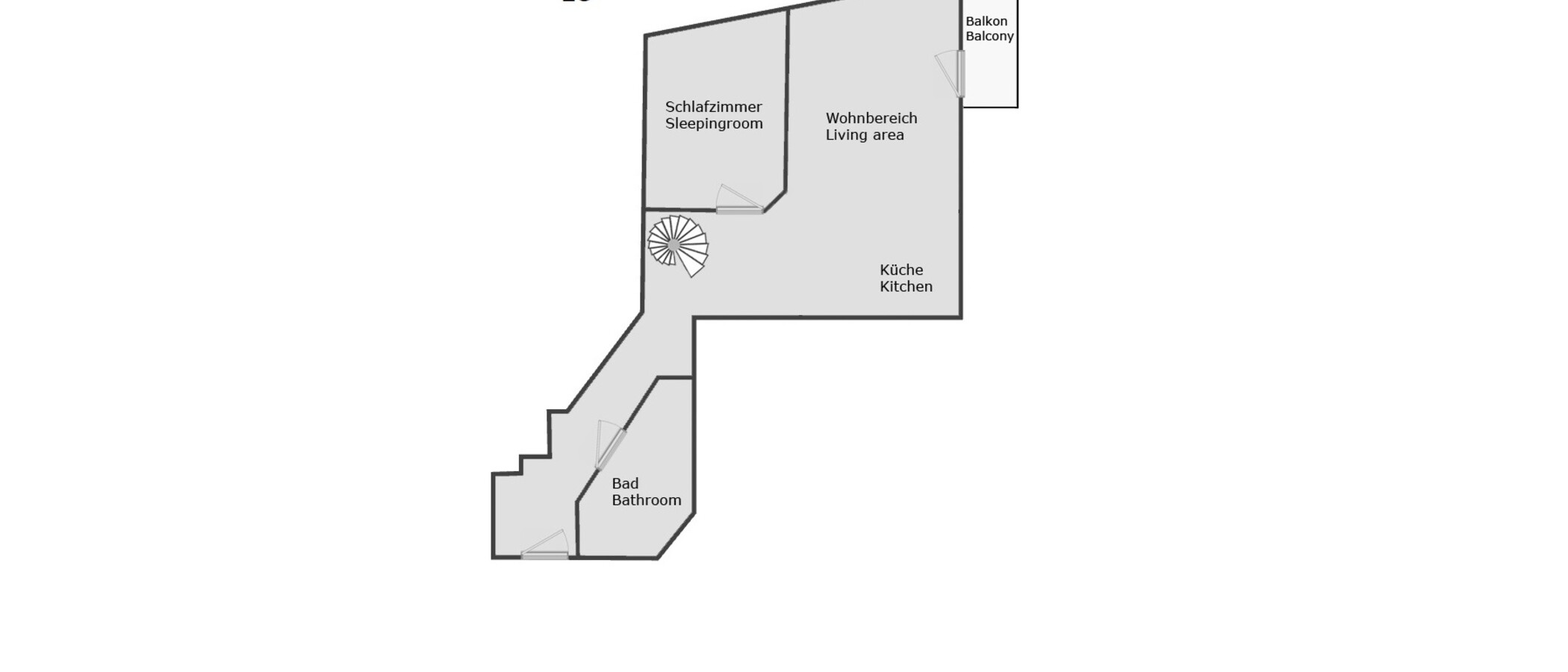 appartement style maisonnette München Milbertshofen 01 plan d'étage 12485