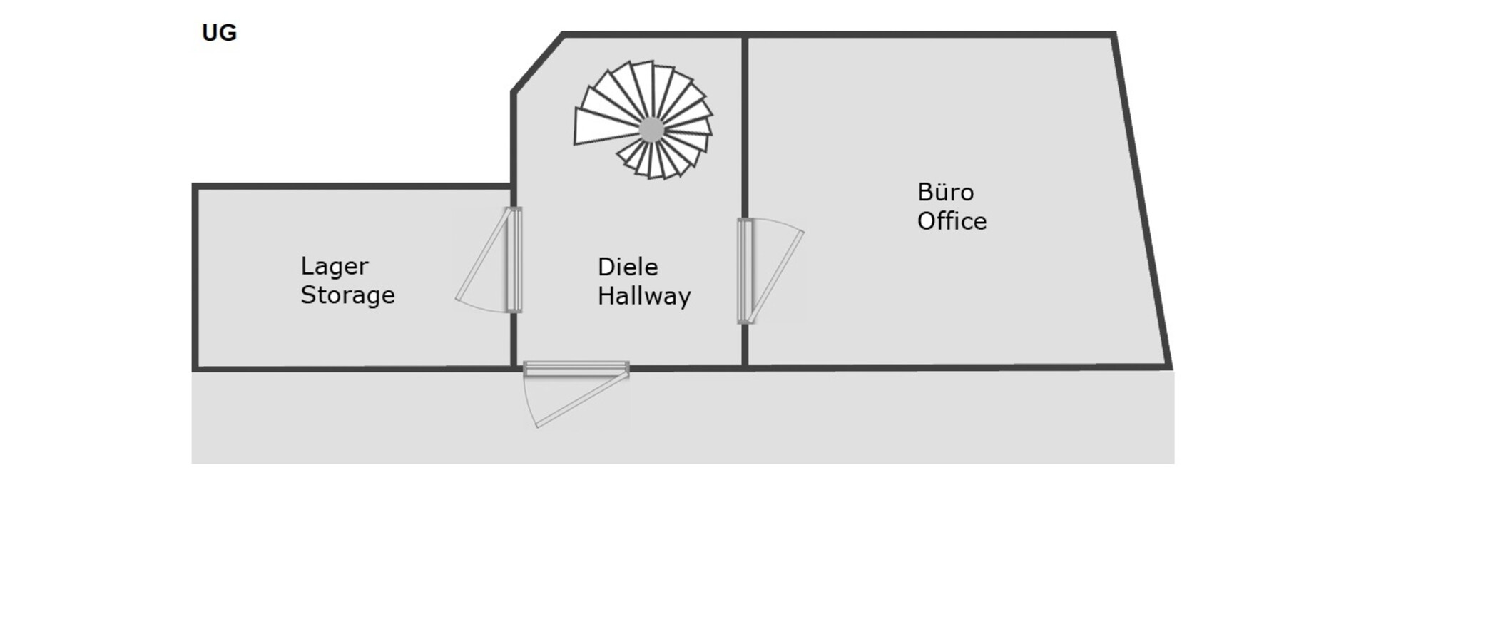 appartement style maisonnette München Milbertshofen 02 plan d'étage 12485